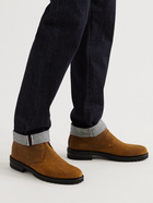 Manolo Blahnik - Poleis Waxed-Suede Chukka Boots - Brown