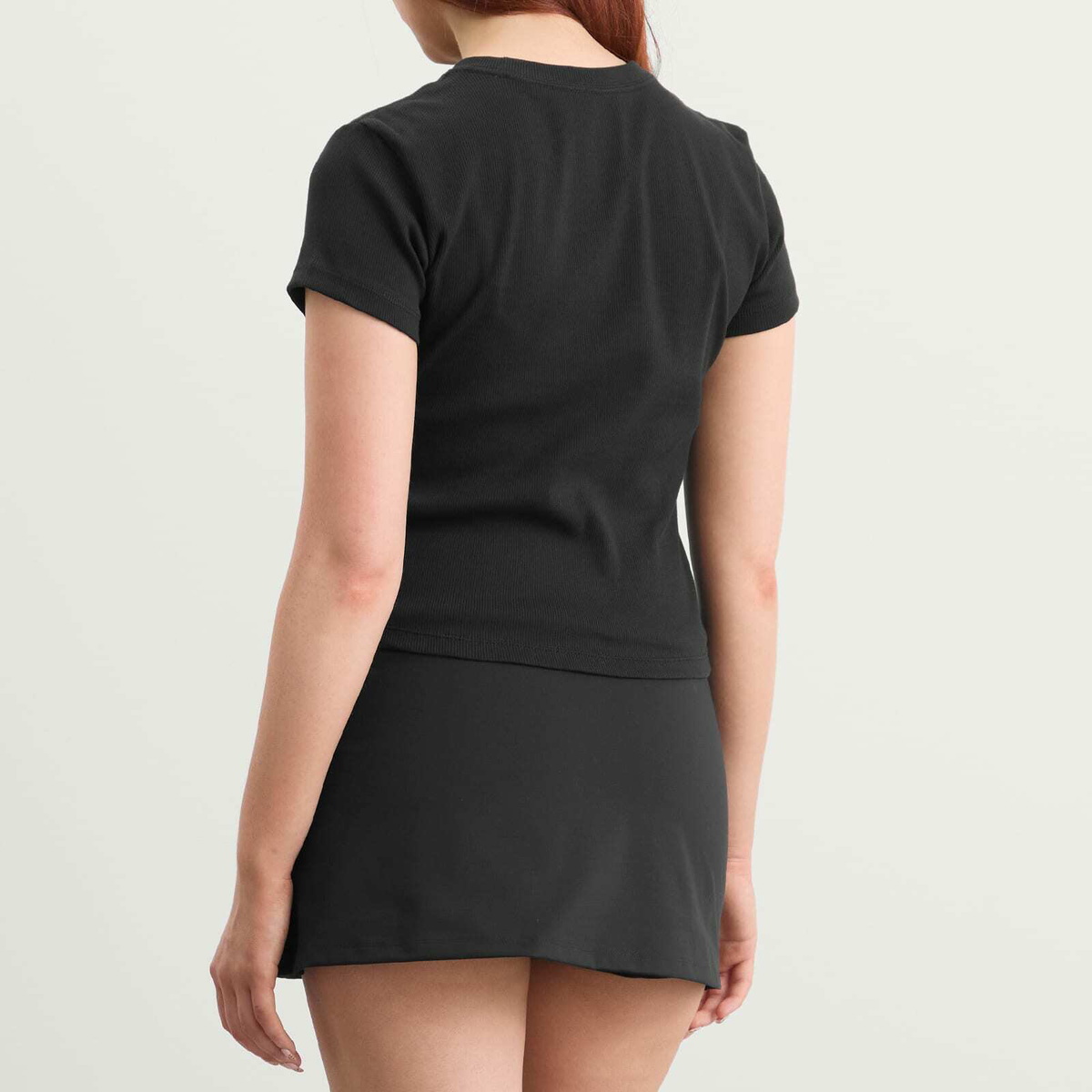Nike Women's Tight Ribbed T-Shirt in Black