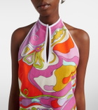 Pucci Orchidee cotton-blend terry minidress