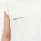 Pangaia 365 Organic Cotton Crop Shoulder C-Fiber T-Shirt in Off White