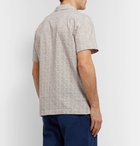 Mr P. - Printed Cotton-Seersucker Shirt - Neutrals