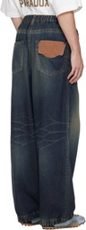 Maison MIHARA YASUHIRO Blue Light Denim Wide Jeans