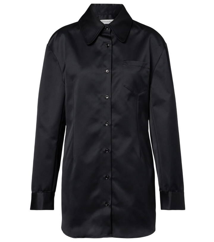 Photo: The Frankie Shop Akita satin shirt dress