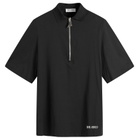 The Attico Women's Zip Front T-Shirt in Black