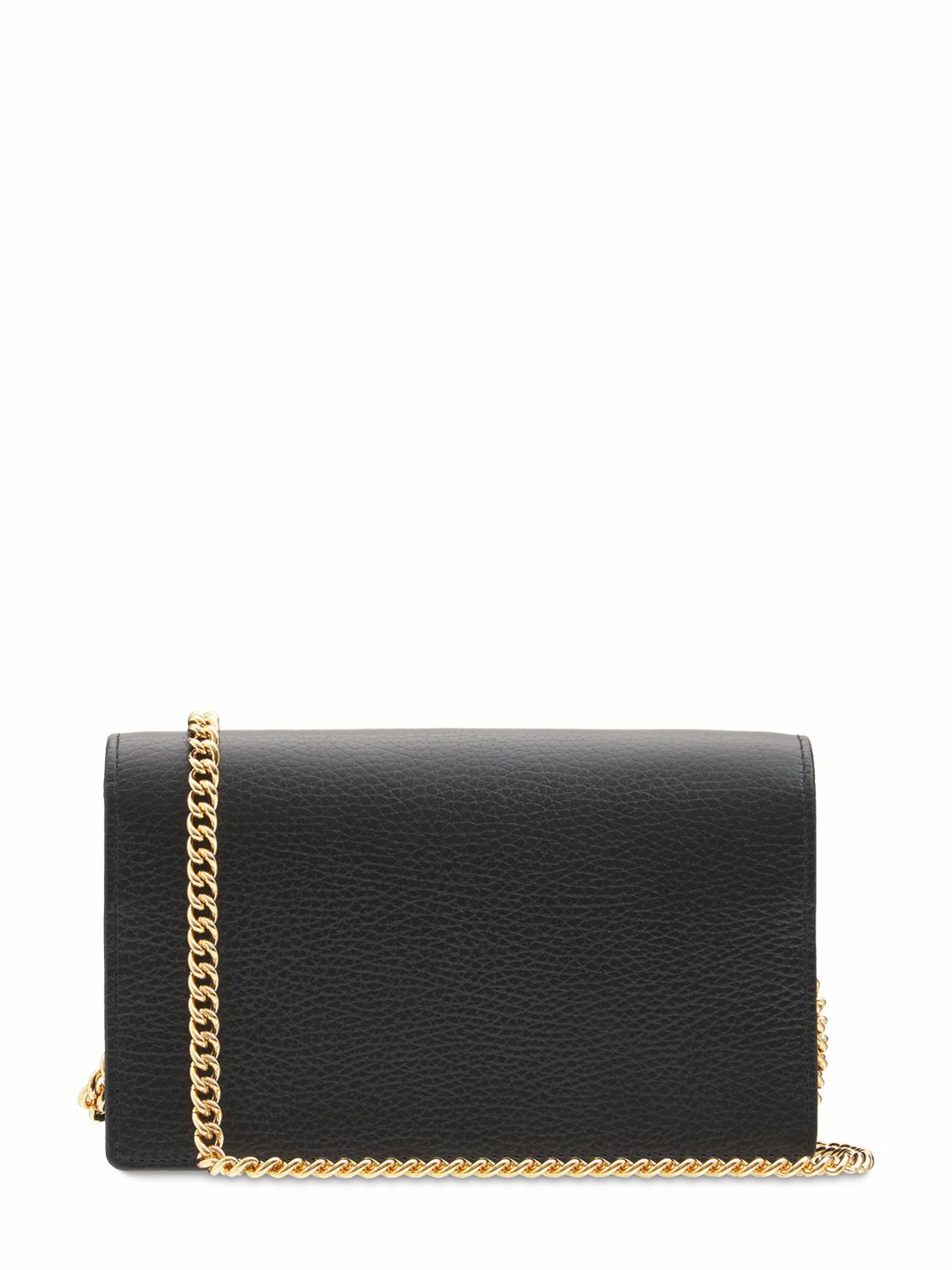 GUCCI - Gg Marmont Leather Mini Chain Wallet Gucci