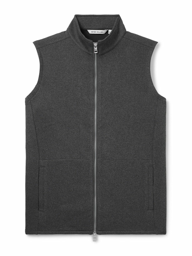Photo: Peter Millar - Crown Recycled-Fleece Gilet - Gray