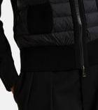 Moncler Tricot down-paneled virgin wool cardigan