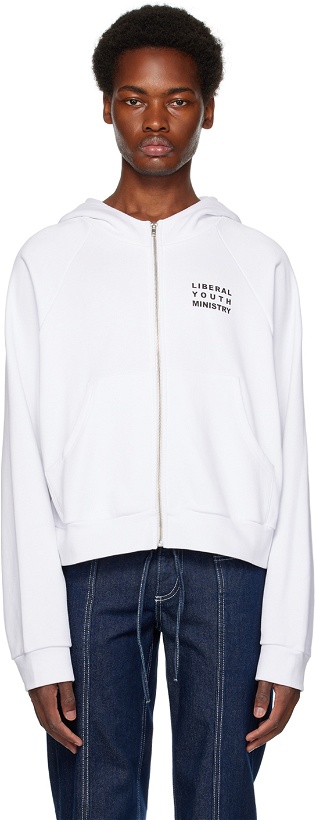 Photo: Liberal Youth Ministry White Anime Hoodie
