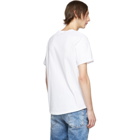 Balmain White Flocked Logo T-Shirt