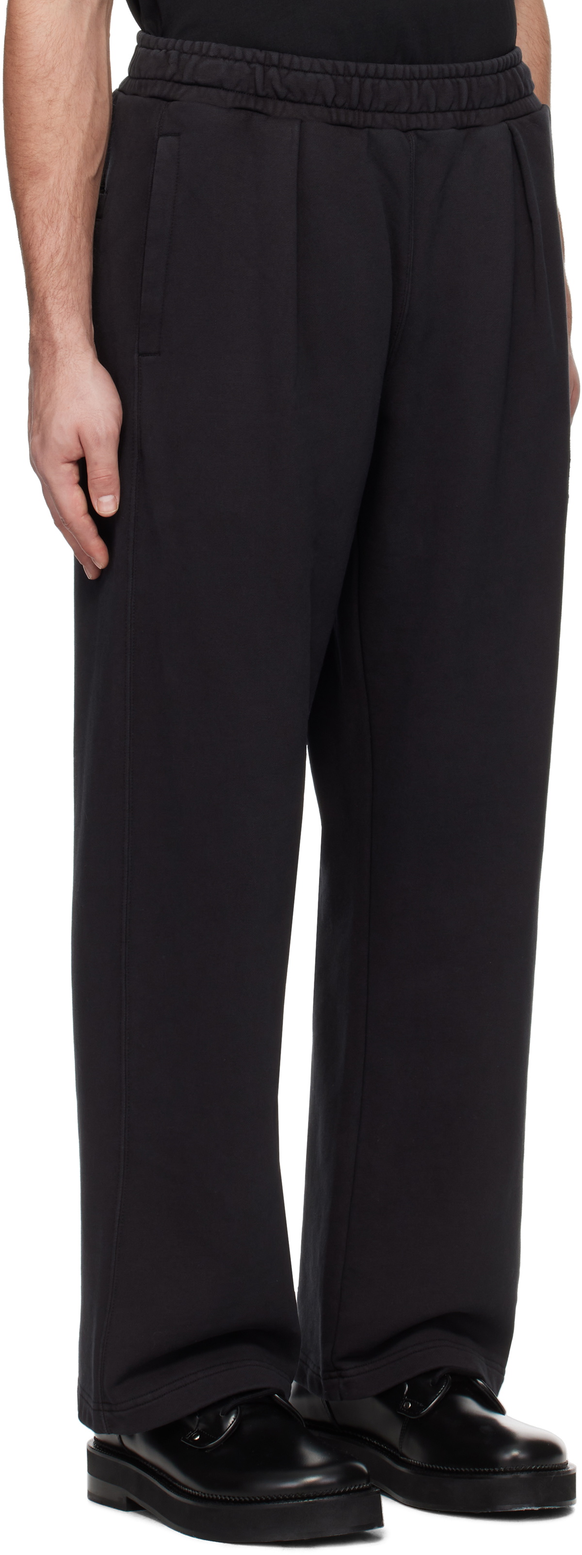 BAPE Black Garment Dye Oversized Fit Sweatpants