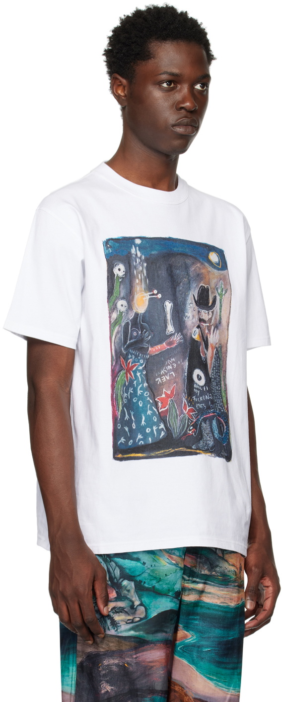 Endless Joy White 'Above Snakes' T-Shirt