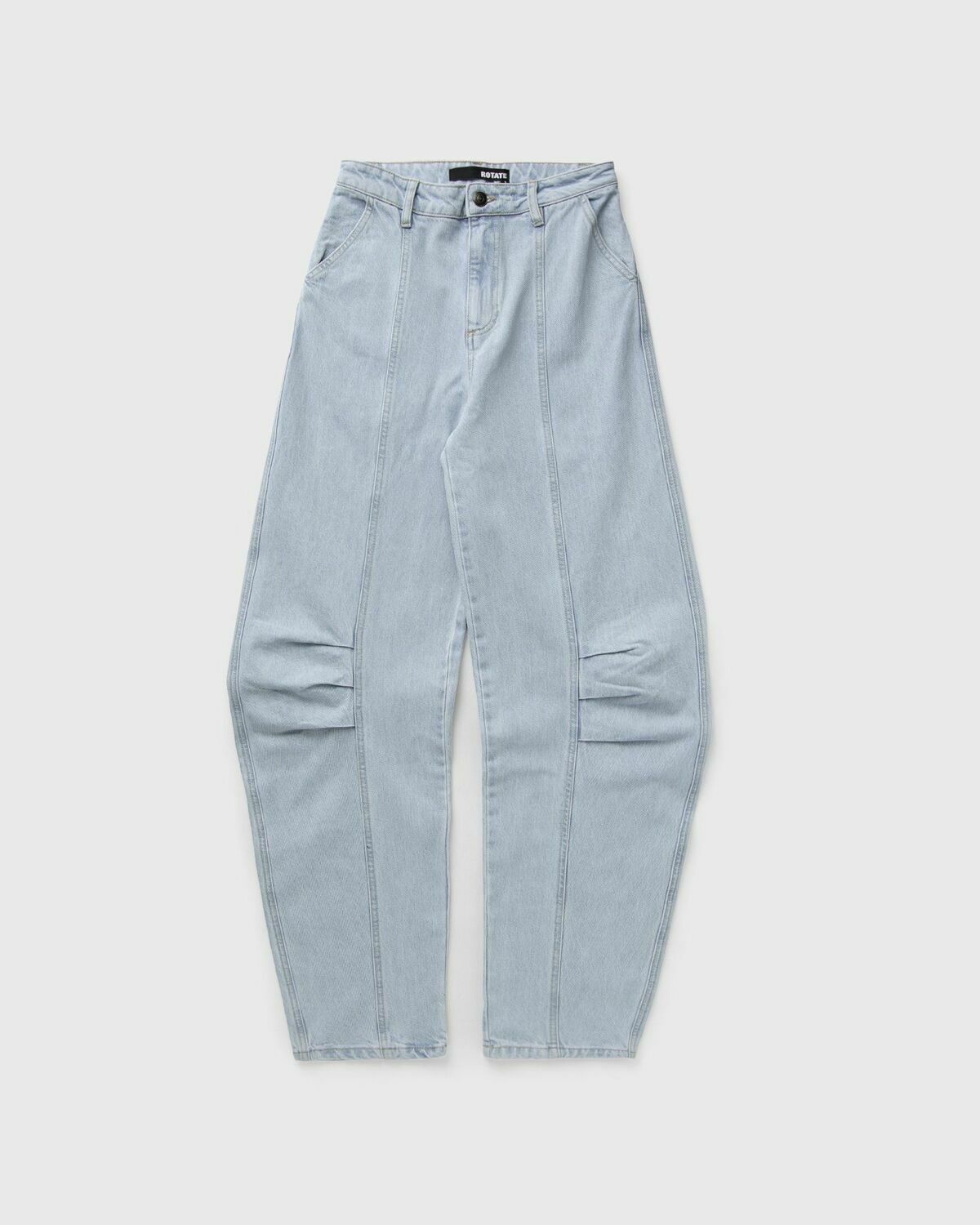 ROTATE Birger Christensen Cargo Denim Pants Blue Womens Jeans