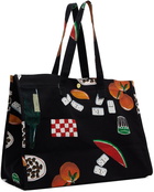 Carhartt Work In Progress Black Canvas Graphic Tote