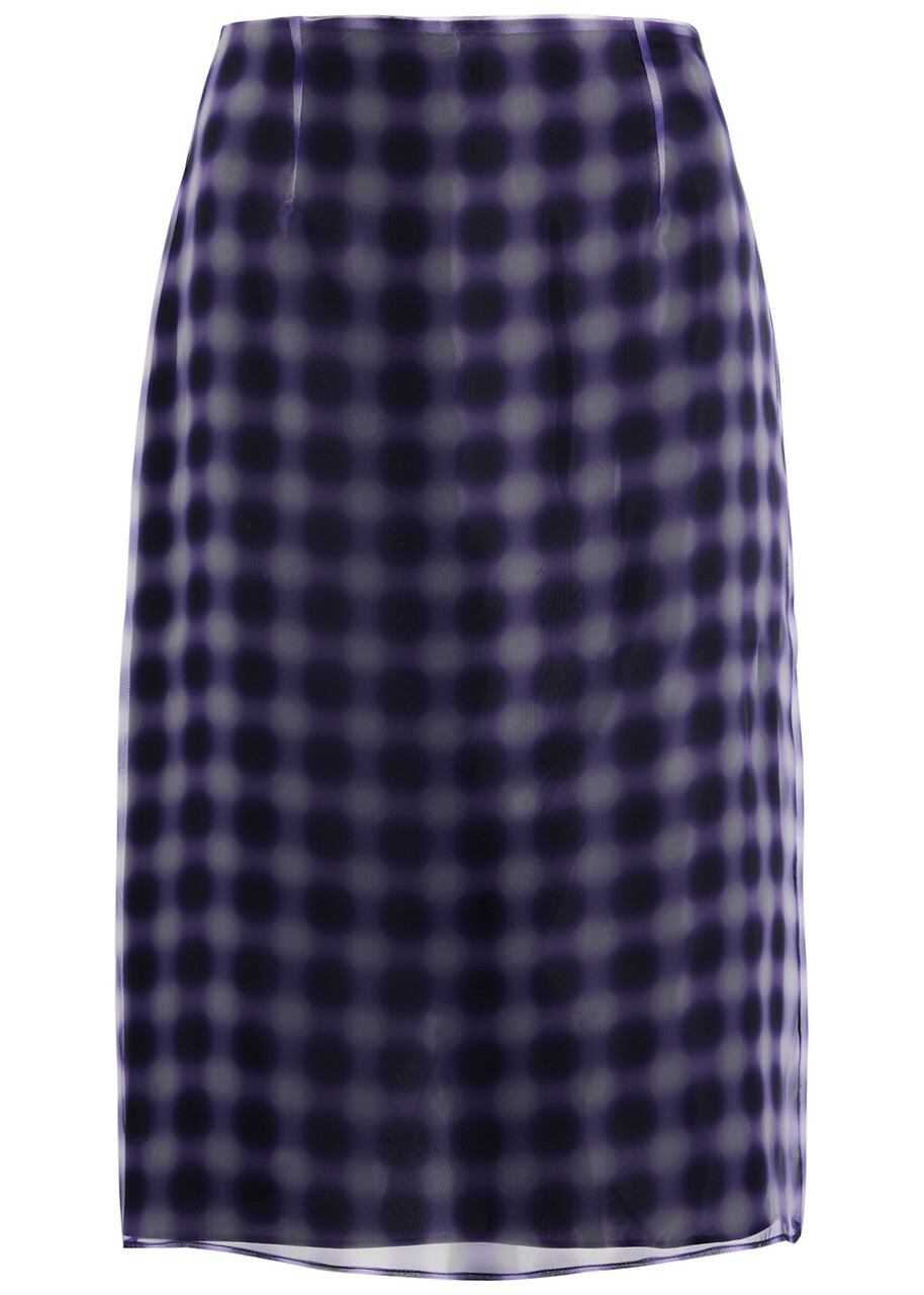 16 Arlington Este Printed Chiffon Skirt Violet