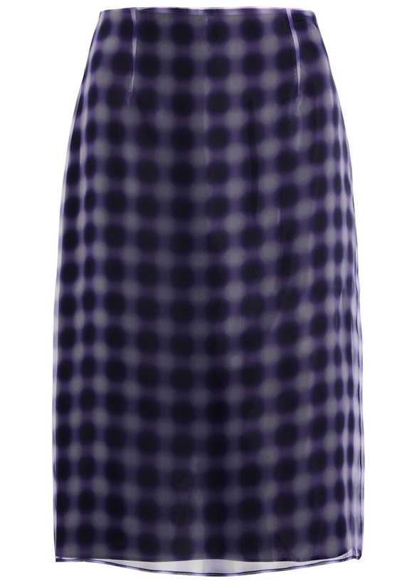Photo: 16 Arlington Este Printed Chiffon Skirt Violet