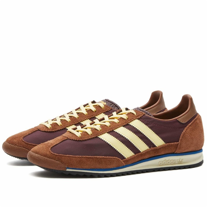 Photo: Adidas SL 72 Sneakers in Maroon/Almost Yellow/Preloved Brown