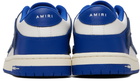AMIRI Navy & White Skel Top Low Sneakers
