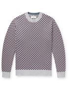 Mr P. - Cotton-Jacquard Sweater - Blue