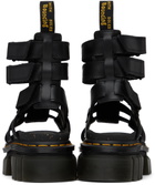 Dr. Martens Black Ricki Leather Platform Gladiator Sandals