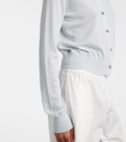 Khaite Tansy cropped wool and cashmere cardigan