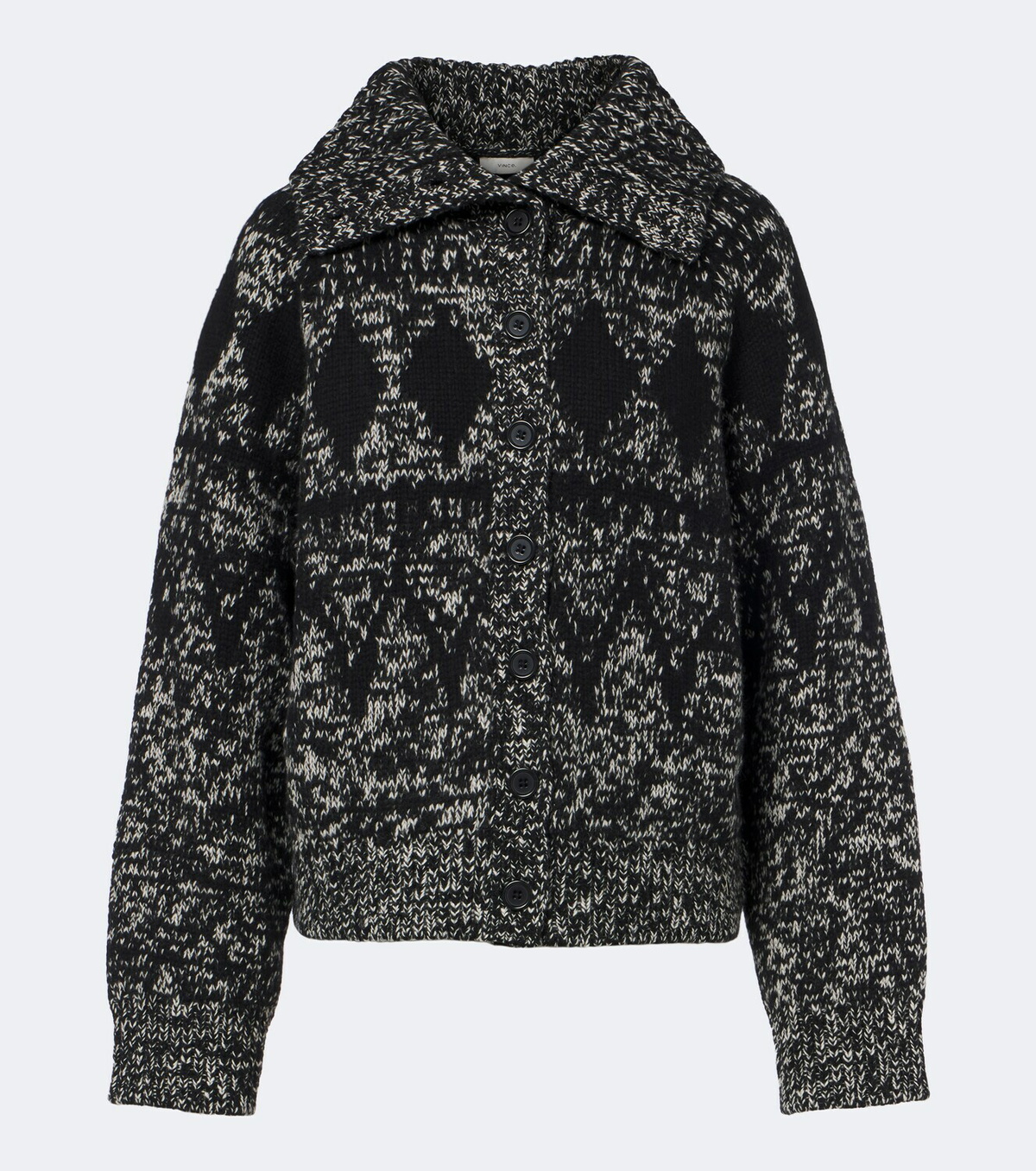 Vince Fair Isle wool-blend cardigan