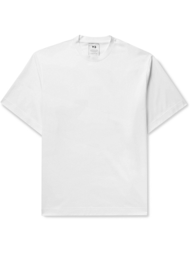 Photo: Y-3 - Logo-Print Cotton-Jersey T-Shirt - White - XL