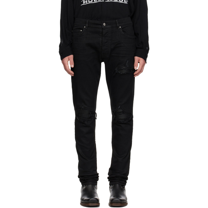 Photo: AMIRI Black Waxed MX1 Jeans