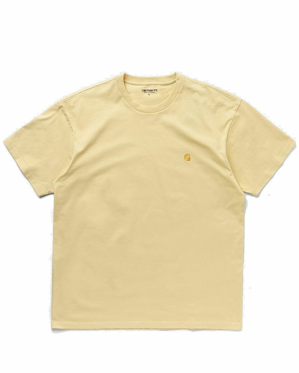 Photo: Carhartt Wip Chase T Shirt Yellow - Mens - Shortsleeves