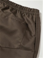 Gallery Dept. - Zuma Straight-Leg Embroidered Cotton-Jersey Shorts - Brown