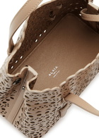 Alaïa Mina 20 Laser-cut Leather top Handle bag - Sand - One Size