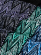 Missoni - Three-Pack Crochet-Knit Cotton-Blend Socks - Blue