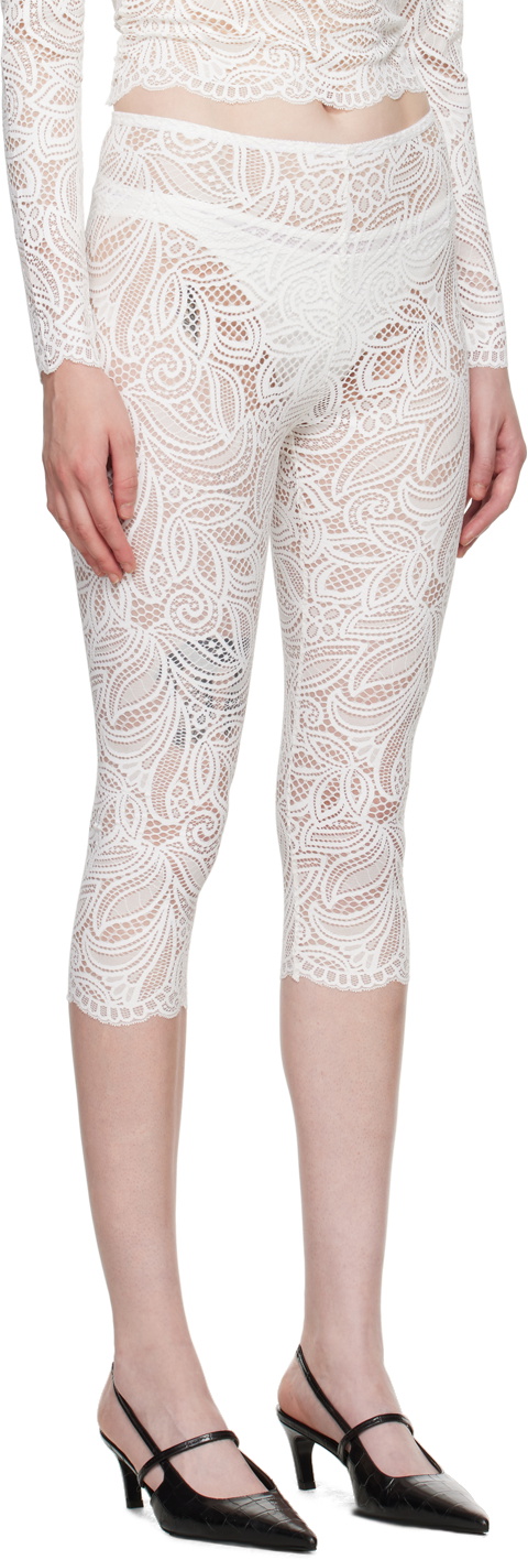 Beaufille White Cassia Capri Leggings