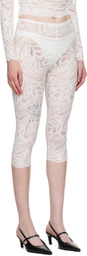 Beaufille White Cassia Capri Leggings