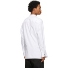 Jil Sander White Organic Cotton Band Collar Shirt