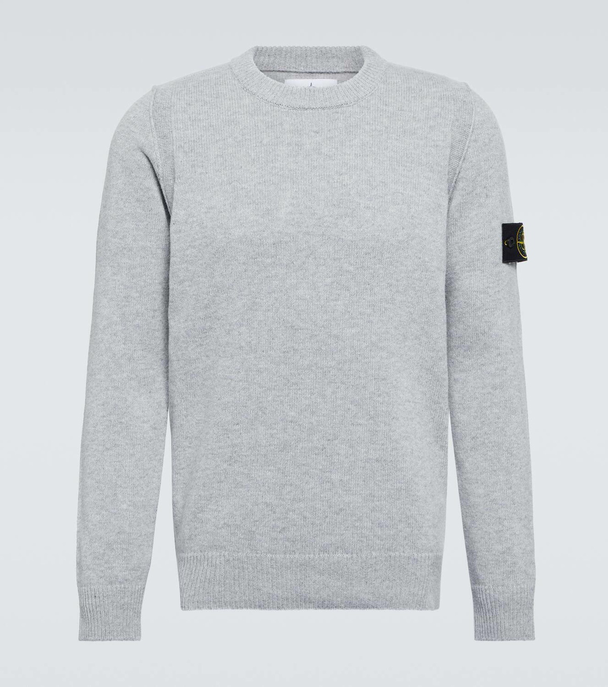 Stone Island Logo patch wool blend sweater Stone Island