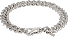 Emanuele Bicocchi Silver Crystal Small Chain Bracelet