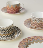Missoni Zig Zag Jarris set of 2 teacups and saucers
