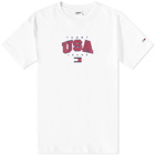 Tommy Jeans Men's Classic Modern Sports USA T-Shirt in White