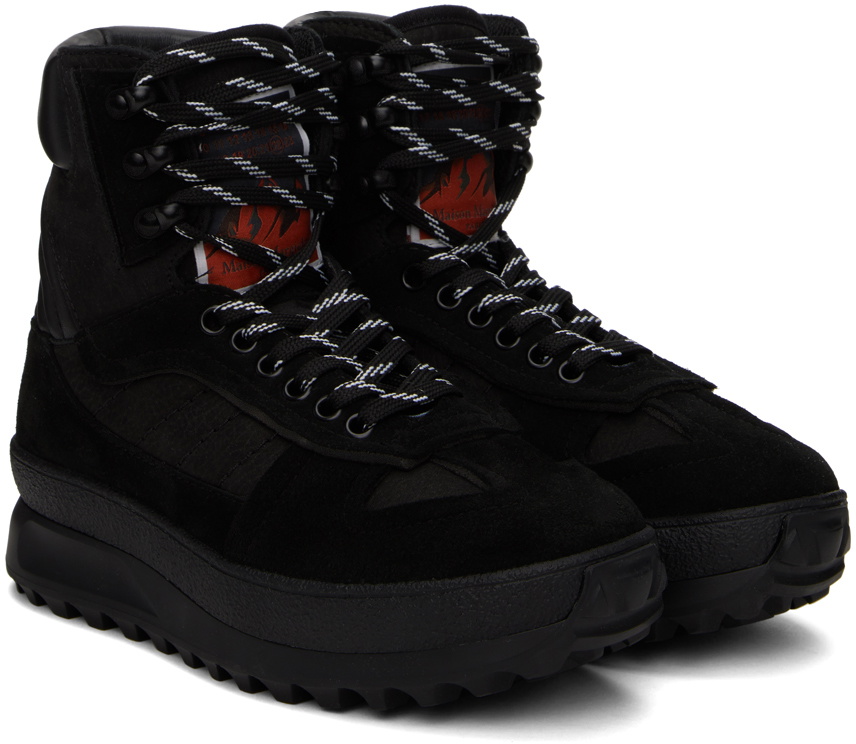 スニーカー Maison Margiela Black leather Climber sneakers Maison Margiela Climber high-top Leather Sneakers | Black