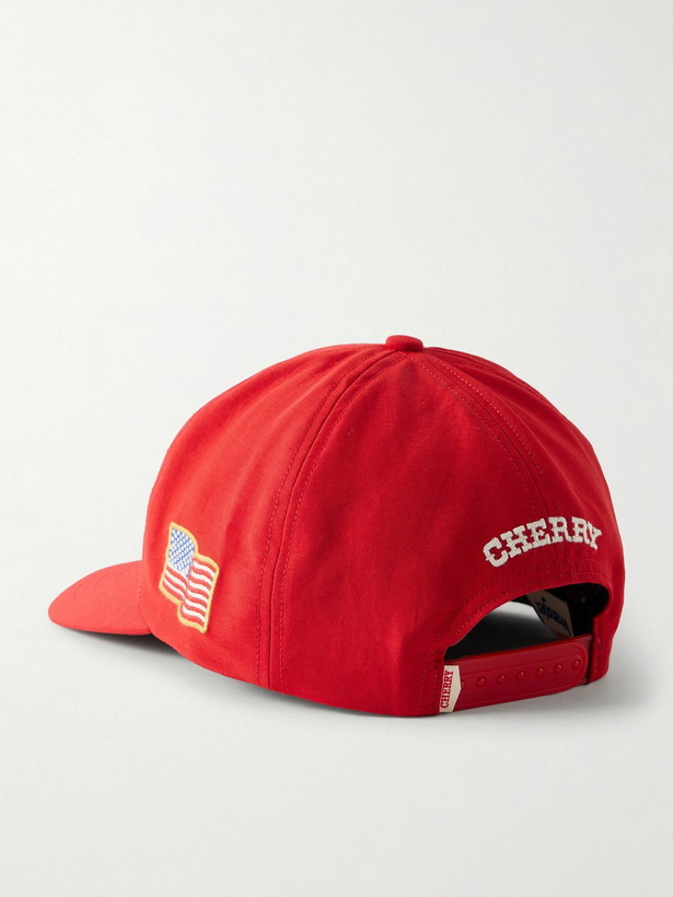 Photo: Cherry Los Angeles - Wrangler Logo-Detailed Nylon Trucker Cap