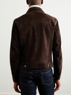 TOM FORD - Suede Trucker Jacket - Brown