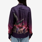 3.Paradis Women's Ladder Silk Shirt in Gradient
