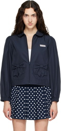Sandy Liang Navy Necco Jacket