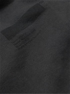 AFFIX - Standardised Logo-Print Organic Cotton-Jersey Hoodie - Black