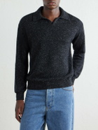 Auralee - Cashmere Polo Sweater - Black