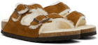Birkenstock Brown Narrow Arizona Shearling Sandals
