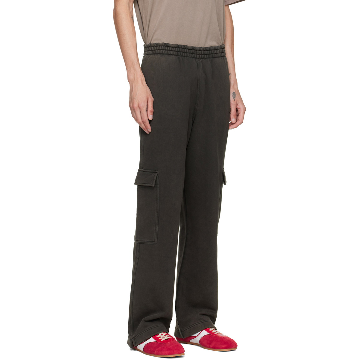 Represent Brown Initial Cargo Sweatpants