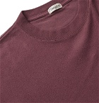 Camoshita - Brushed-Cotton T-Shirt - Men - Burgundy
