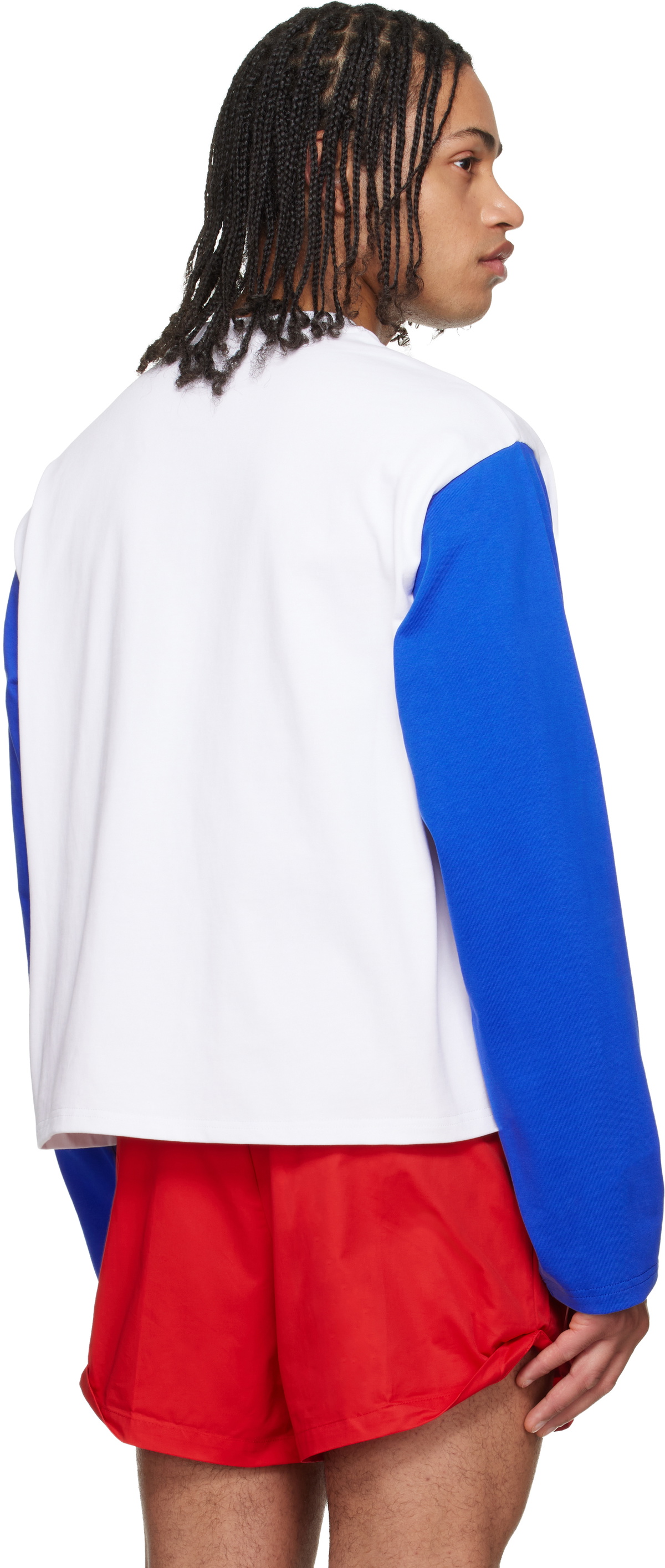 LII White Contrast Long Sleeve T-shirt