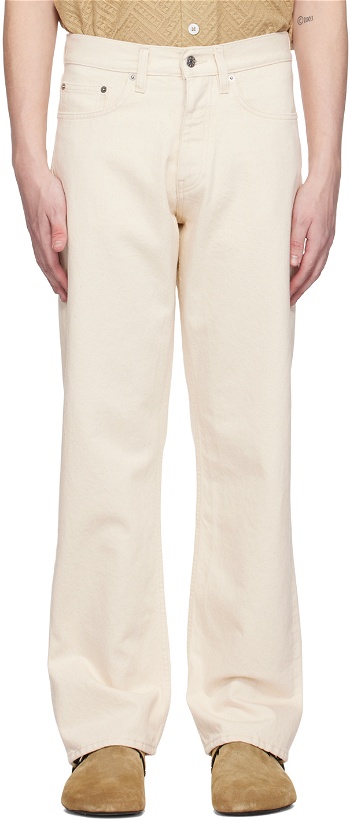 Photo: Sunflower Beige Relaxed-Fit Jeans